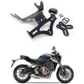 Resim Honda Cbr650r Cb650r 2021 2022 Plaka Tutucu Arka Kuyruk Çerçevesi Çamurluk Eliminatör Braket Kiti Led Işıklı 