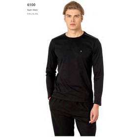 Resim Pierre Cardin 6100 Erkek Uzun Kollu Bisiklet Yaka Pijama Takımı-siyah-siyah-2xl Çok Renkli 