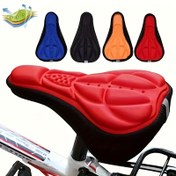 Resim Dağ Bisikleti Kalınlaştırılmış Silikon Sele Kılıfı, 3D Jel Ergonomik Bisiklet Oturma Yastığı, Yumuşak Outdoor Bisiklet Aksesuarı Sele Koruyucu 