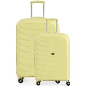 Resim Ççs 5263 Büyük Kabin 2 Li Valiz Seti Sarı 