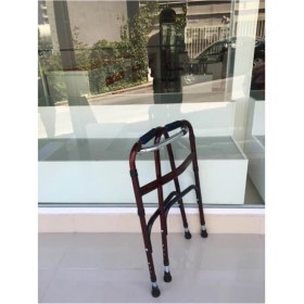 Resim Normadia Katlanabilir Metal Walker Yürüteç, Dört Ayaklı ve Boy Ayarlı 