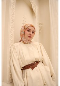 Resim Silk Home Olinda İpek Eşarp 47002-24 Eflatun, Asit, Somon, Turuncu, Küf Yeşili 