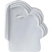 Resim Suntek Seramik Bitki Saksı Vazo Ekici Masa Beyaz-13x15cm Çok Renkli 