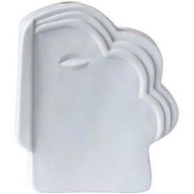 Resim Suntek Seramik Bitki Saksı Vazo Ekici Masa Beyaz-13x15cm Çok Renkli 