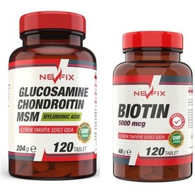 Resim Nevfix Glucosamine Chondroitin Msm 120 Tablet Biotin 120 Tablet 