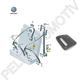 Resim Transporter Arka Emniyet Kemer Koruma Kapağı 7h9857747b 