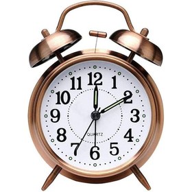 Resim Retro Çalar Saat, Sessiz Çift Zilli Vintage Komodin Çalar Saat, Pil İle Çalışan Analog Kuvars Sesli Çalar Saat Diğer 