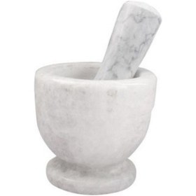 Resim Arow Beyaz Mermer Havan 