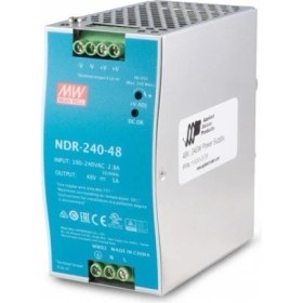Resim Mean Well NDR-240-48 48VDC 5.0 Dın Rail Güç Kaynağı 
