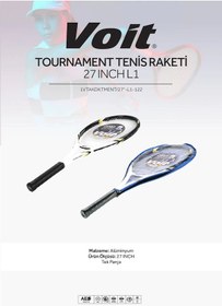 Resim Voit Tournament Pro Tenis Raketi 27 Inch L1 Fosfor 