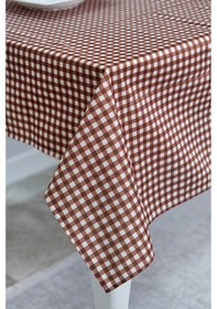 Resim Sufre Sıvı Geçirmez Masa Örtüsü Sofra Bezi Sofra Örtüsü Piknik Örtüsü Kahverengi 