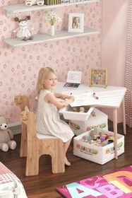 Resim MİRACLE 3D Çocuk Oyun Etkinlik Çalışma Masası Ve Sandalye, Aktivite Masası,yaz-sil Masa 