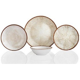 Resim Schafer Zoya 24 Parça 6 Kişilik Yemek Takımı Kahverengi SHF-ZY24-KAH01 