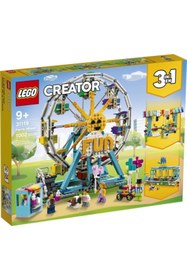 Resim LEGO Creator 3’ü 1 Arada Dönme Dolap 31119 - Çarpışan Arabalı, Gondollu Oyuncak Yapım Seti (1002 Parça) 