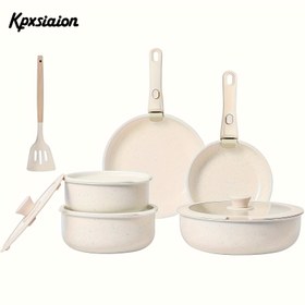 Resim Kxsiyon Tencere ve Tava Seti, Çıkarılabilir Saplı Pişirme Seti, Yapışmaz Mutfak Eşyaları, Bulaşık Makinesi/Fırın Güvenli, İndüksiyon Uyumlu, Modern Tasarım, Dayanıklı Yüksek Kaliteli Pişirme Seti, Çıkarılabilir Saplı, Mutfak Gereçleri, Pişirme Tutkunları İçin 