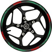 Resim Honda Kırmızı Yazılı Yeşil Reflektif Pençe Şeritli 002 Burchakstore