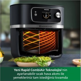Resim 8.3 Lt Çok Fonksiyonlu Kablosuz Airfryer Combi Xxl Beyaz 