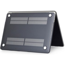 Resim Arabulalaca Macbook Pro 16" A2141 A2142 Mat Hardcase Kılıf Siyah 