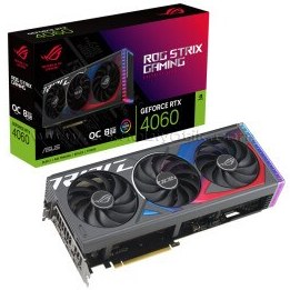 Resim ASUS ROG -STRIX-RTX4060-O8G-GAMING NVIDIA GeForce RTX­ 4060 8 GB GDDR6 Ekran Kartı 