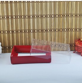 Resim Asetat Kapaklı Karton Kutu 15X15X3 50 Adet Kırmızı N11.9121 