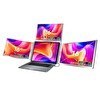 Resim NPO NPM788 16" FHD 1200P IPS Type-C Taşınabilir 3'lü Monitör Çoklayıcı Standlı Notebook Monitör 