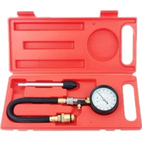 Resim Xiyu Shop 2 Adet Kit Tarzı Araba Motosiklet Basınç Göstergesi Test Kiti Benzinli Gaz Motoru Sıkıştırma Kaçak Teşhis Sıkıştırma Metre Alet Çantası (Yurt Dışından) 