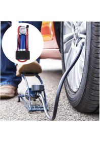 Resim Artlantis Ayak Hava Pompası 1 Adet Kalın Pistonlu Ayak Tipi Hava Pompası Bisiklet Teker Top Kurban Şişirme Araba Göstergeli 