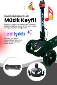 Resim Elektron Kids S3 Elektirikli Çocuk Scooter (Siyah) 