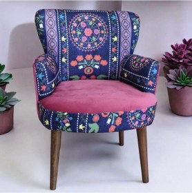 Resim WATERYBROOK Berjer - Tekli Koltuk - Cafe, Ofis, Balkon, Kafe, Bahçe - Desenli 