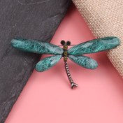 Resim 2D Düz, Vintage Esinli Yılankan Broş Pin - Metal Detaylı Akrilik Çekilmiş Reçine, Erkek Modası İçin Zarif Yılankan Tasarımı, Yılankan Takı 