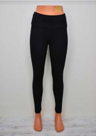 Resim Yüksek Bel Çelik Örme Tayt SiYAH 