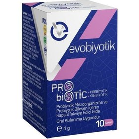 Resim Evobiyotik Probiyotik Mikroorganizma Ve Prebiyotik İçeren 10 Kapsül 