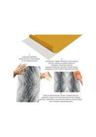 Resim Tink Kendinden Yapışkanlı Çizgili Gri Desenli Pvc Panel 41x62 Cm 