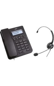 Resim Karel TM145 Karel Rj9 Kulaklıklı Masaüstü Telefon Siyah 