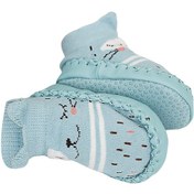 Resim Xiyyadms Yumuşak Kaydırmaz Tabanlı Bebek Çorapları - 6-24 Aylık Çocuklar İçin Renkli Karakter Desenli Çok Renkli 