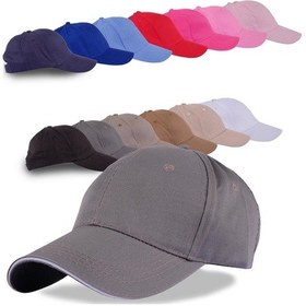 Resim Perlotus Düz Renk Spor Beyzbol Kep Pamuklu Şapka Gri 