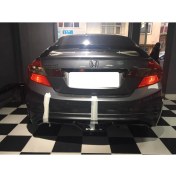 Resim Buum Garaj Honda Civic Fb7 Custom Difüzör Arka Tampon Eki (Plastik) 