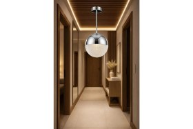 Resim Bohem Aydınlatma Elips Tavana Sıfır 3 Renk LED Krom Modern Avize Antre/hol Banyo/mutfak 