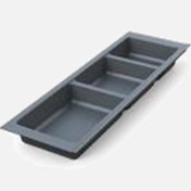Resim Adilon Kaşıklık 157 mm Üç Bölme Antrasit 
