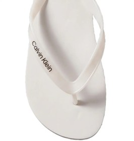 Resim Calvin Klein FLIP FLOP TPU METALL Beyaz Kadın Parmak Arası Terlik 