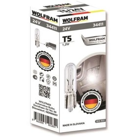 Resim WOLFRAM T5 24V MİNİ DİPSİZ AMPÜL 