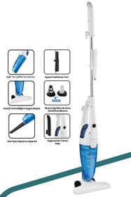 Resim GoldMaster Nazar 600 Watt Hazneli Toz Torbasız 2 In 1 Dikey Ve Elde Elektrikli Süpürge 