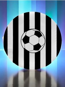 Resim 8 Adet Siyah-beyaz Temalı Taraftar Tabak - Doğum Günü Parti Ve Eğlenceli Etkinlikler İçin 7 