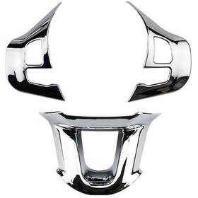 Resim Adet Peugeot 2008 208 308 Parlak Gümüş Araba Direksiyon Simidi Kılıfı 