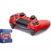 Resim OYUN KOLU GAMEPAD KABLOSUZ PS4 BULETOOTH KIRMIZI HADRON HD-323K 