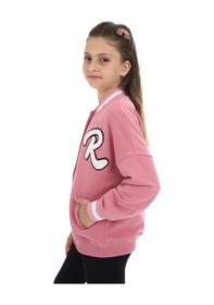 Resim Toontoy Kız Çocuk Baskılı Kolej Hırka Gül Kurusu 