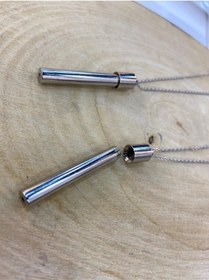 Resim Dilek Kolyesi Kapsül Açılabilen Notlu Kapaklı Çubuk Bar Kolye Çok Renkli 