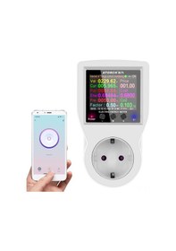 Resim Xindoker Akıllı Priz - Bluetooth Ve App İle Enerji Takibi, Renkli Ekran, Gerçek Zamanlı Tüketim Analizi 