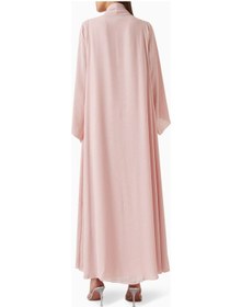 Resim Ronanna Ince Işlemeli Abaya Seti İle Günlük Şıklık Ve Konforu Yeniden Tanımlayın Açık Pembe 
