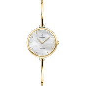 Resim Essence D1242.120 Taşlı Tasarım Kadranlı Metal Kordon Metal Kasa 3 ATM Suya Dayanıklı Altın Re 